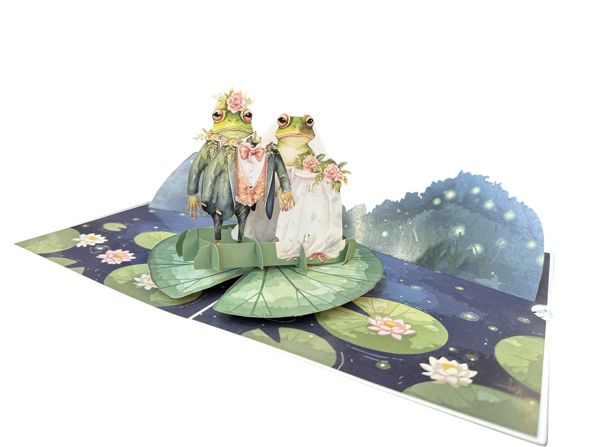 Wedding Frog  Pop Up Card