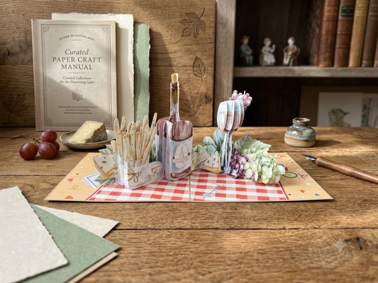 Vintage Wine Birthday Pop Up Card