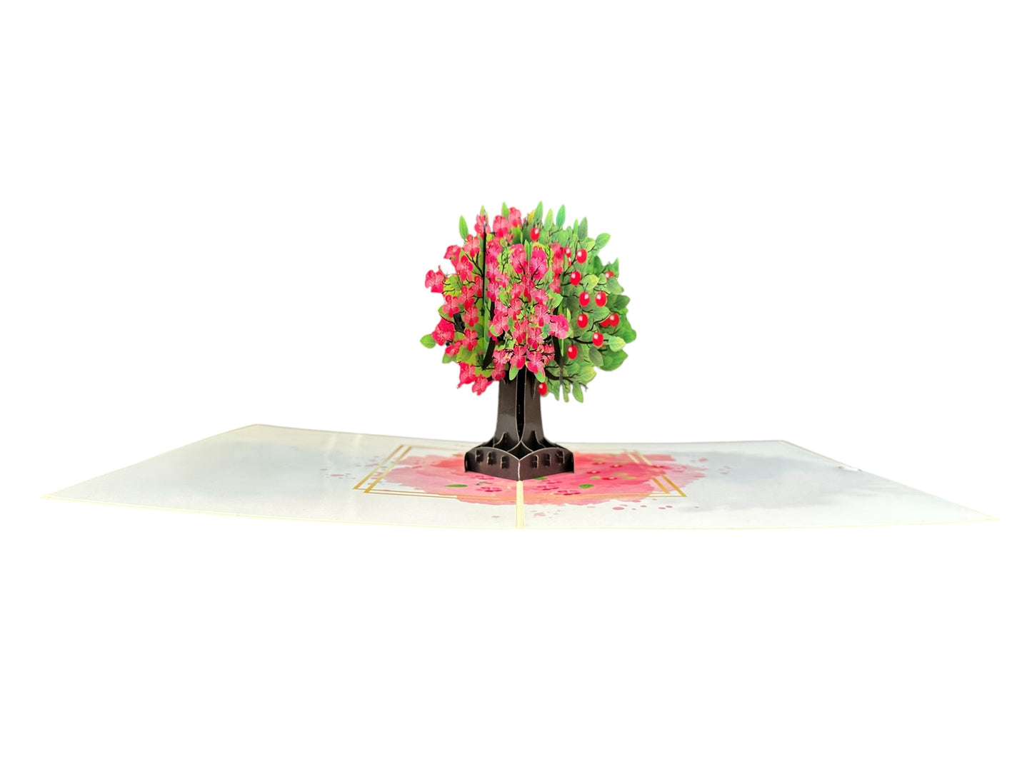 Four seasonal tree  Pop Up Card