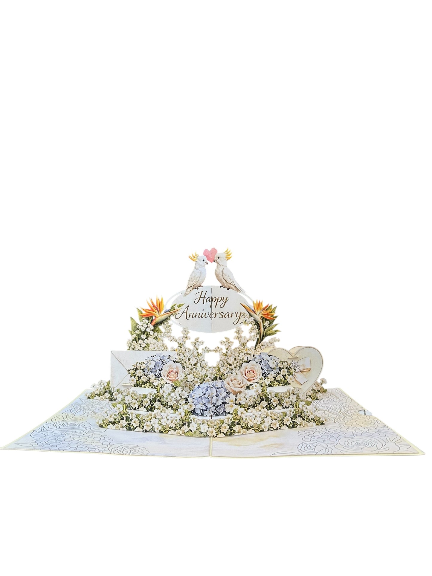 Wedding Anniversary with numbers  Pop Up Card