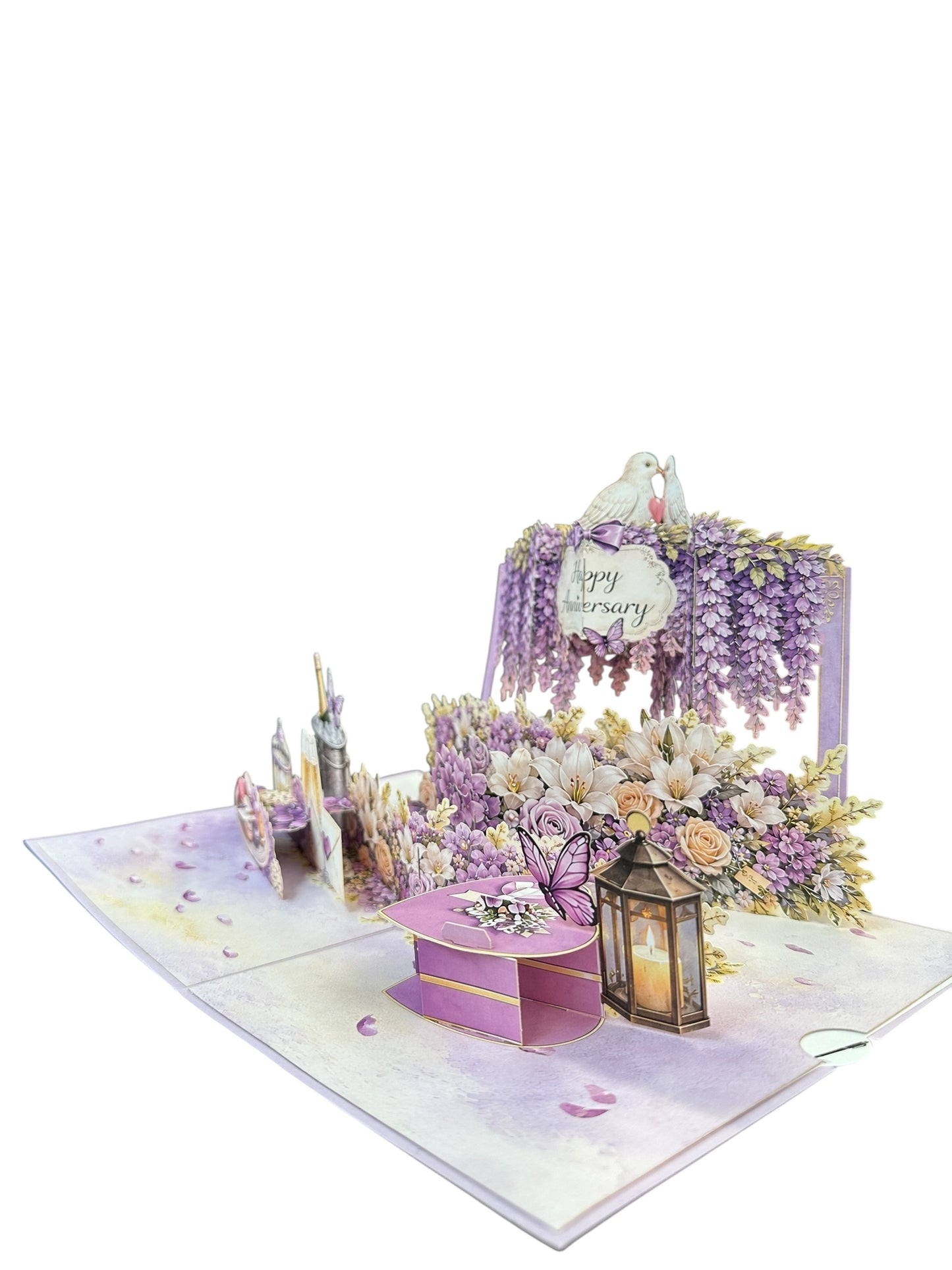 Wedding Anniversary with numbers   Pop Up Card