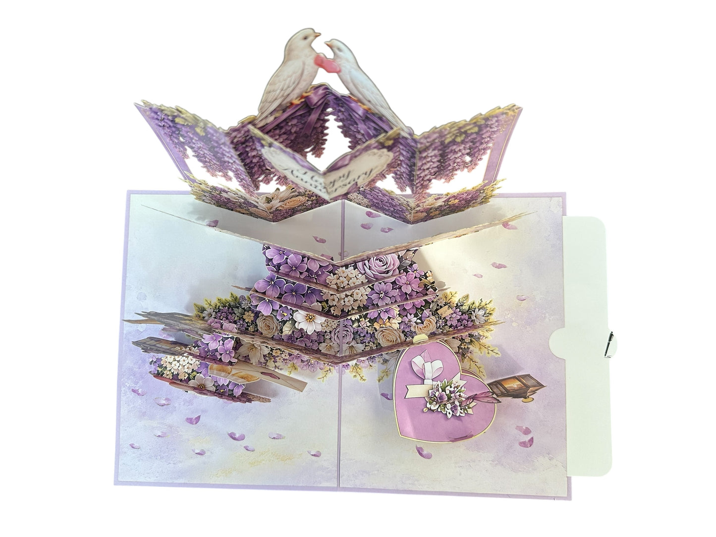 Wedding Anniversary with numbers   Pop Up Card