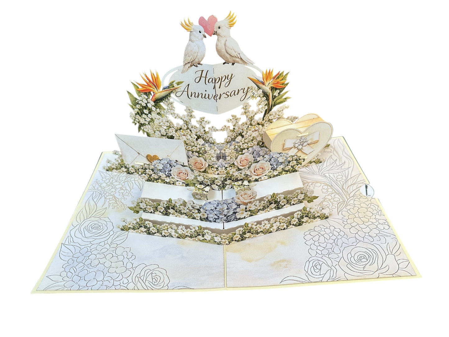 Wedding Anniversary with numbers  Pop Up Card