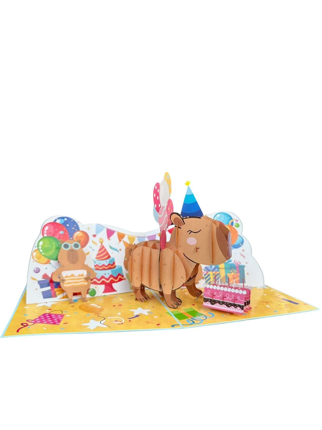 Capy Birthday Pop Up Card