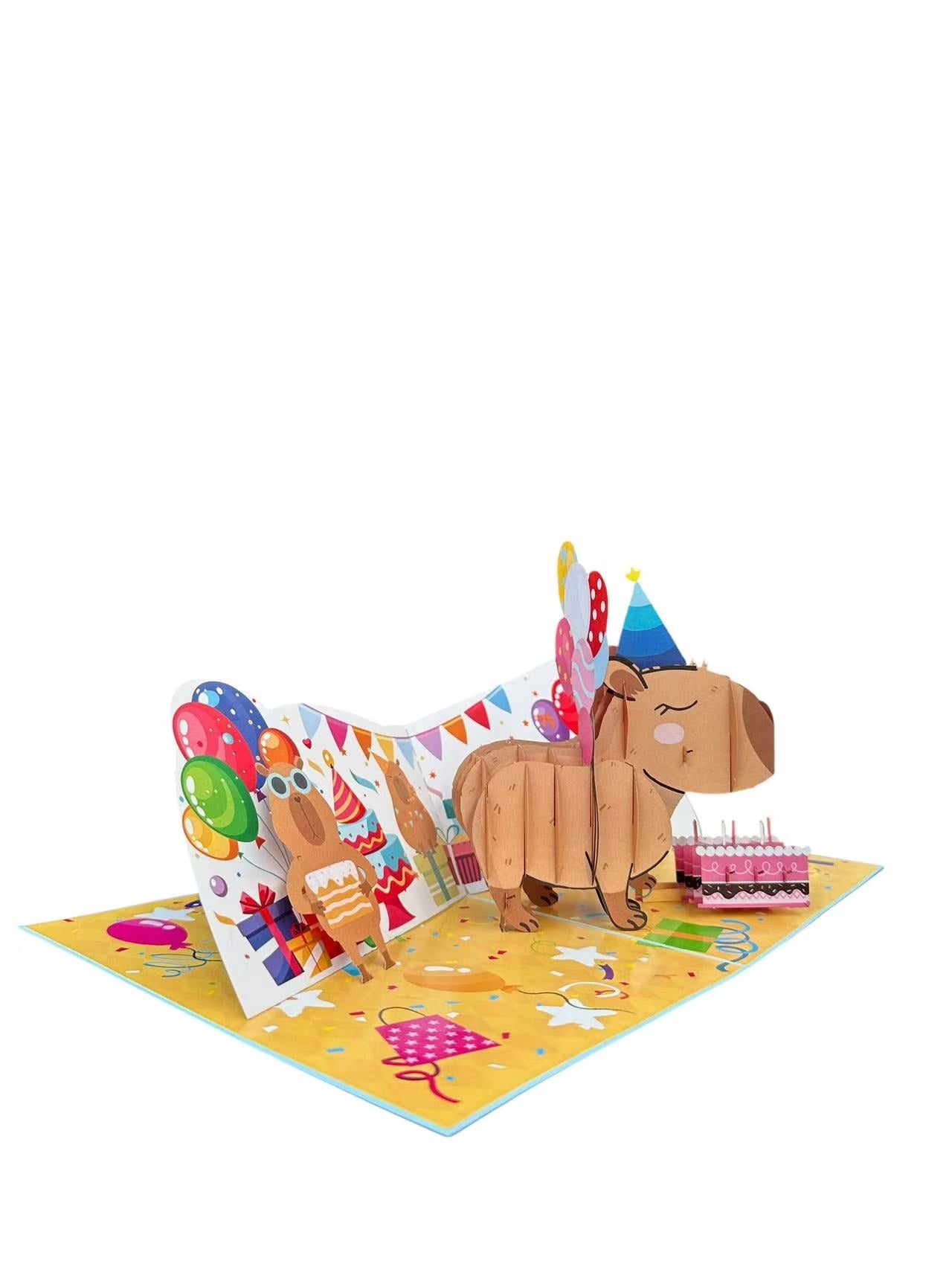 Capy Birthday Pop Up Card