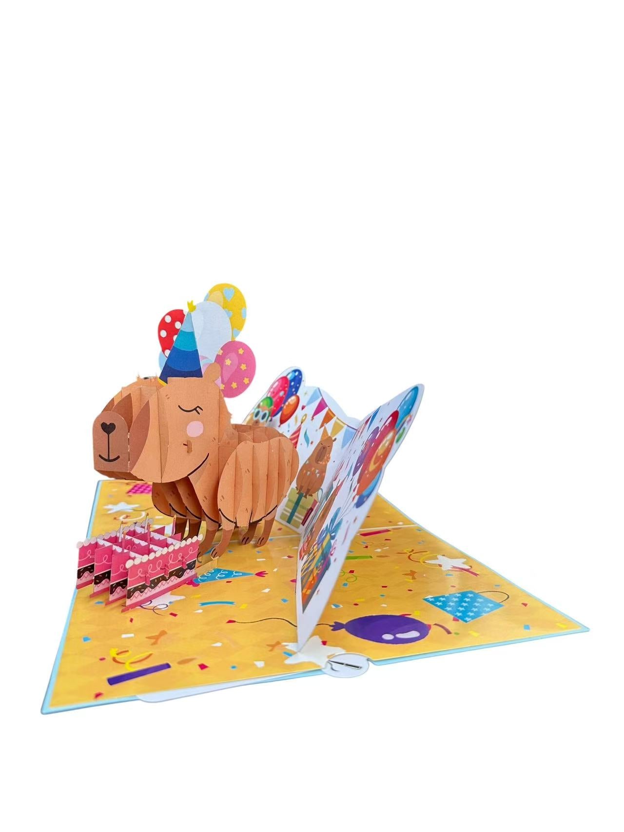 Capy Birthday Pop Up Card