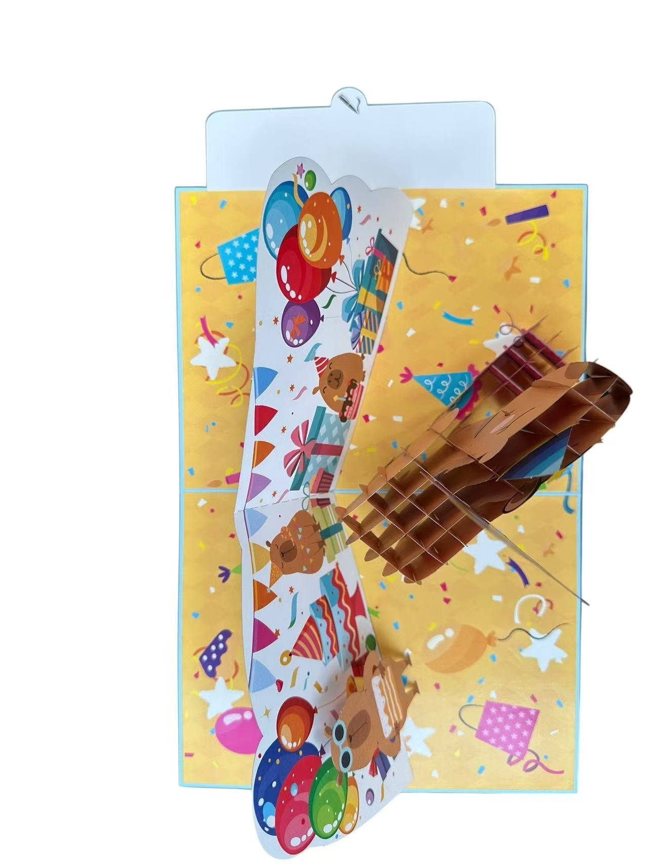 Capy Birthday Pop Up Card