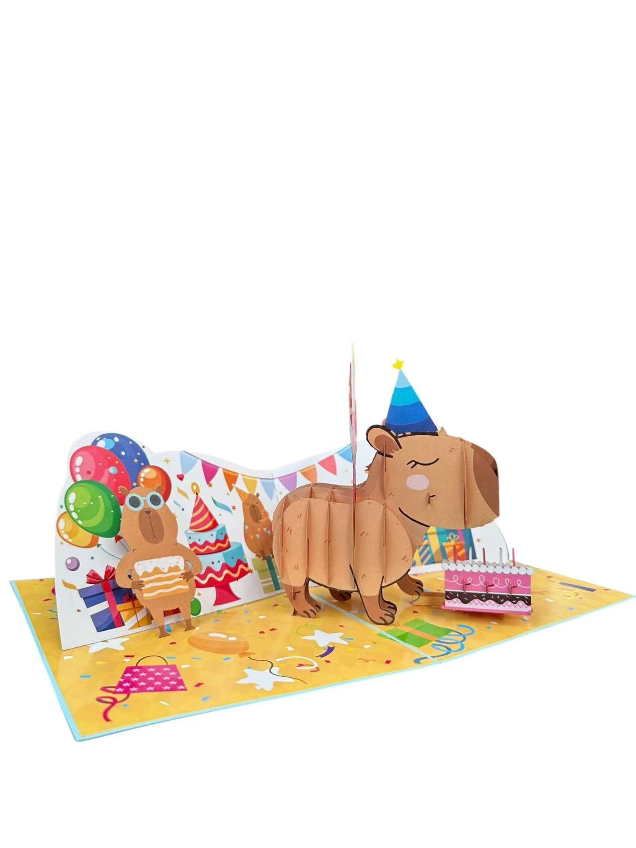 Capy Birthday Pop Up Card