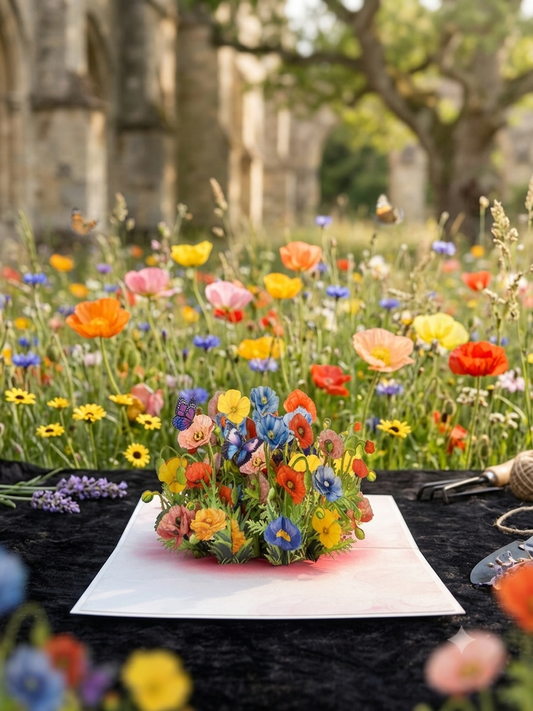 Wildflower Garden  Pop-Up Card