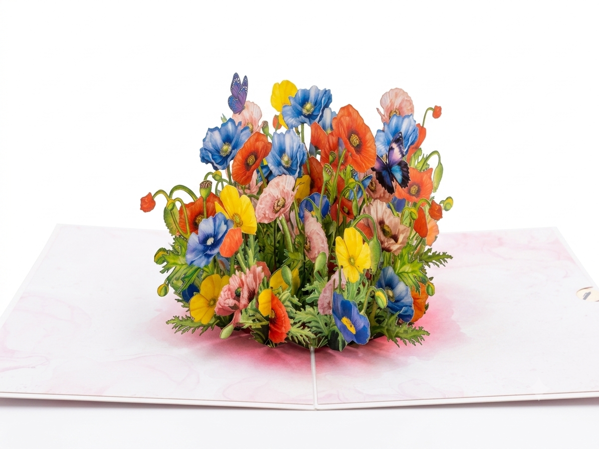 Wildflower Garden  Pop-Up Card