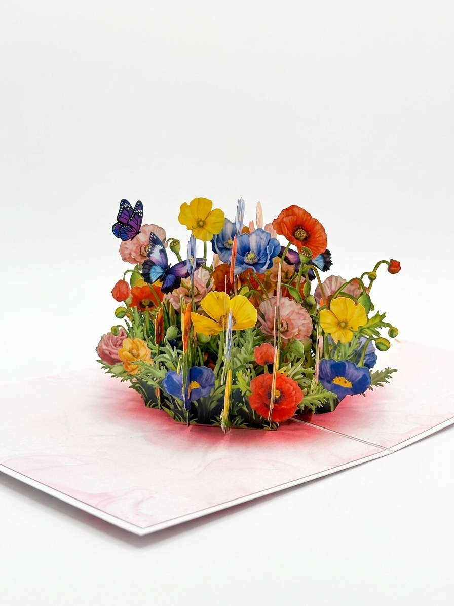 Wildflower Garden  Pop-Up Card