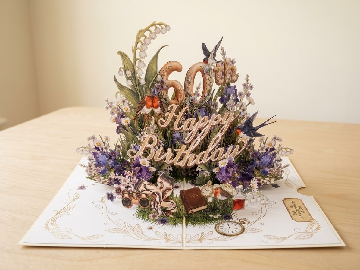 Milestone Birthday  Pop Up Card