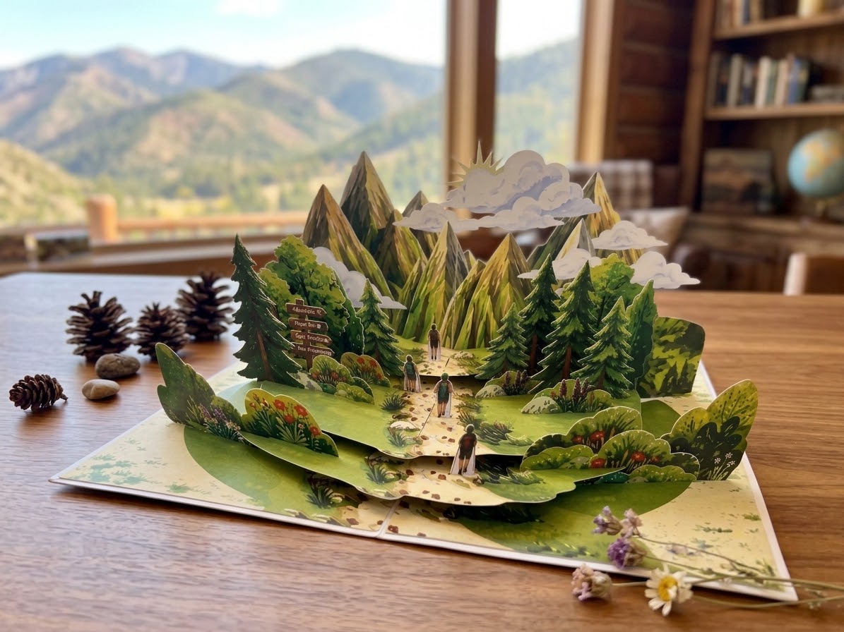Mountain Pop Up Card