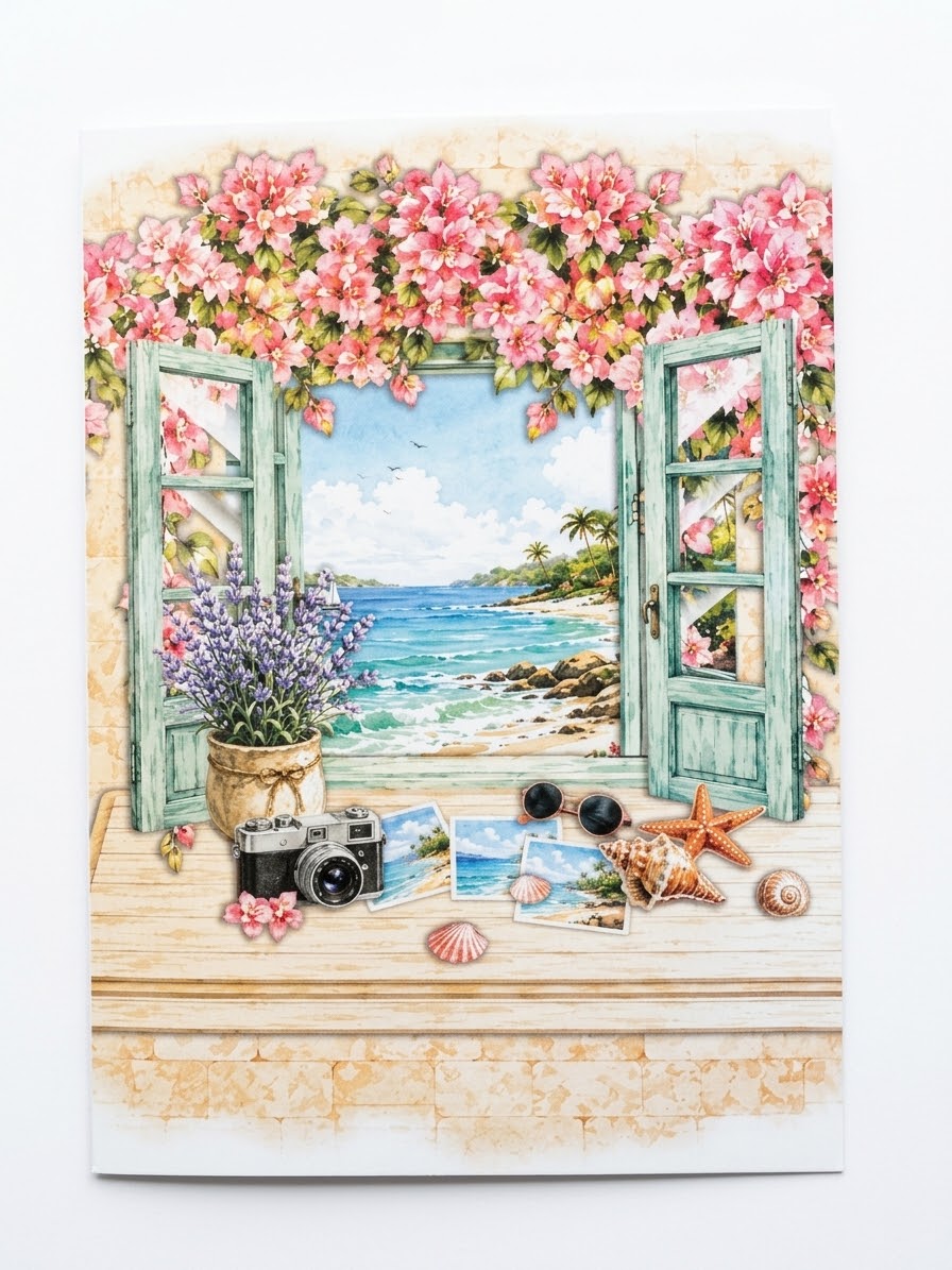 Beach Pop Up Card