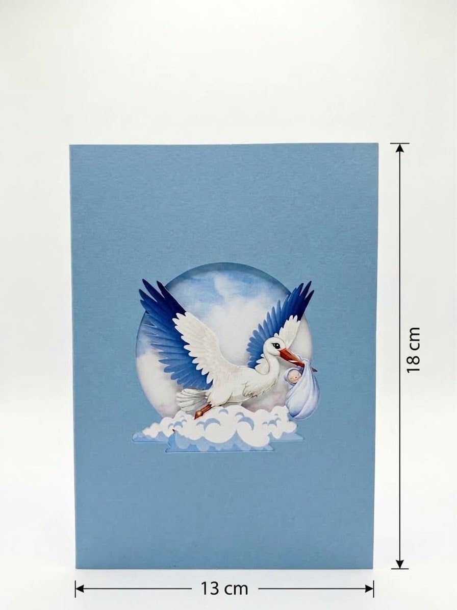 New born baby boy  Pop Up Card