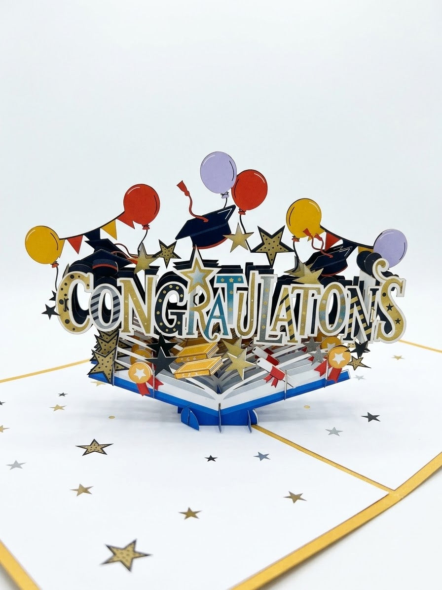 Congratulations for Graduation Pop Up Card