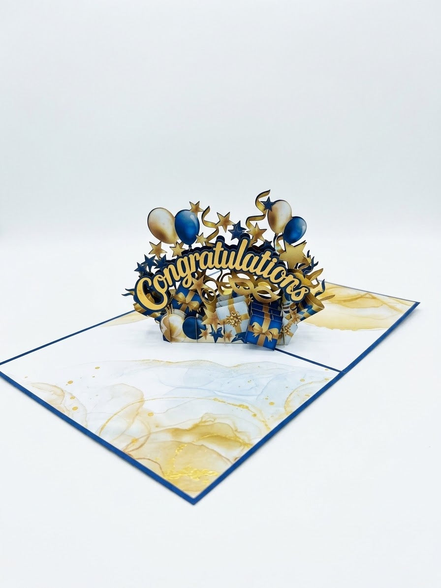 Congratulations  Pop Up Card