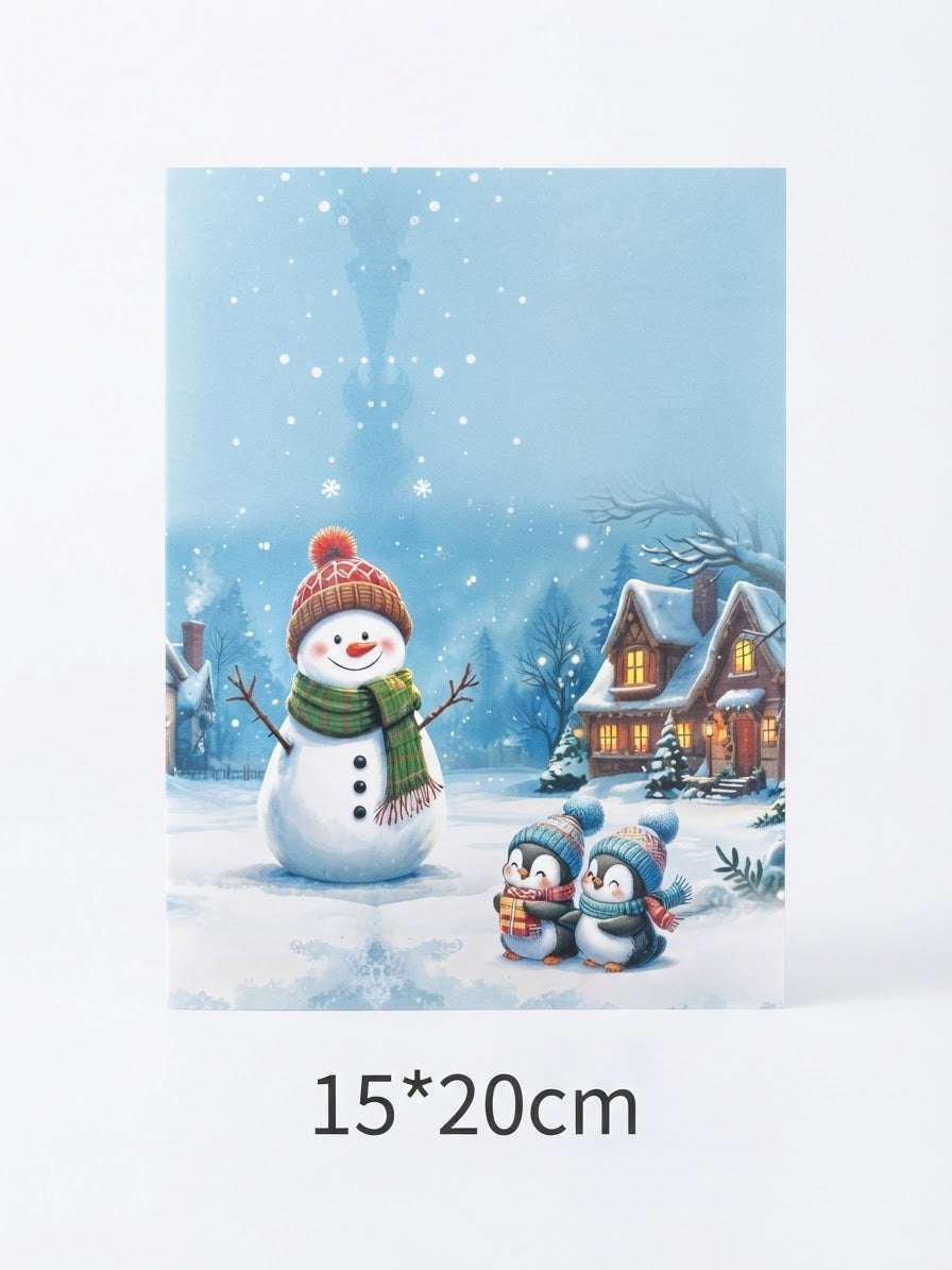 Christmas Snowman  Pop Up Card