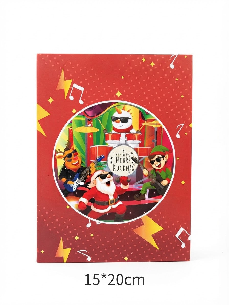 Merry Rockmas Pop Up Card