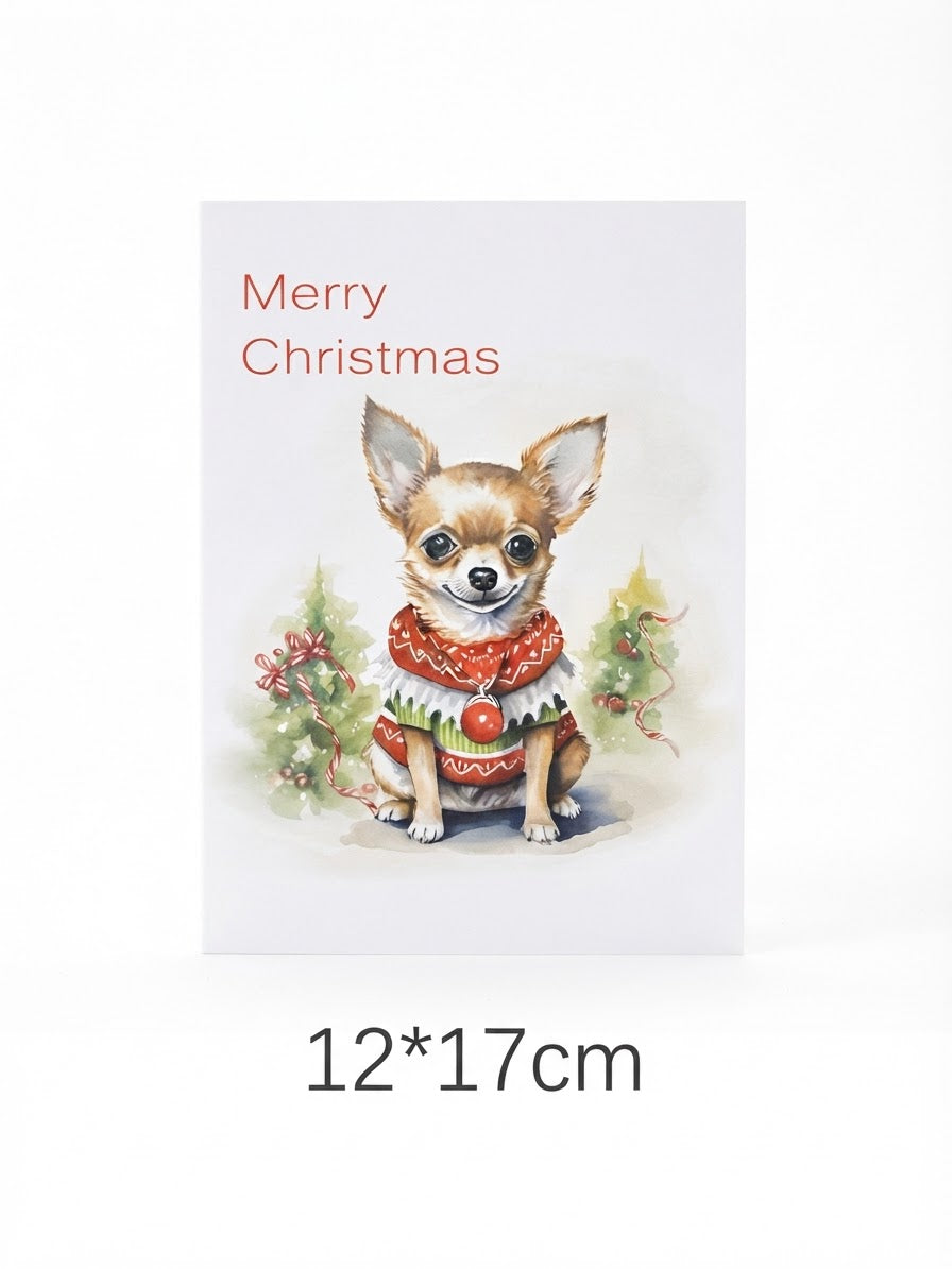 Chihuahua Christmas  Pop Up Card