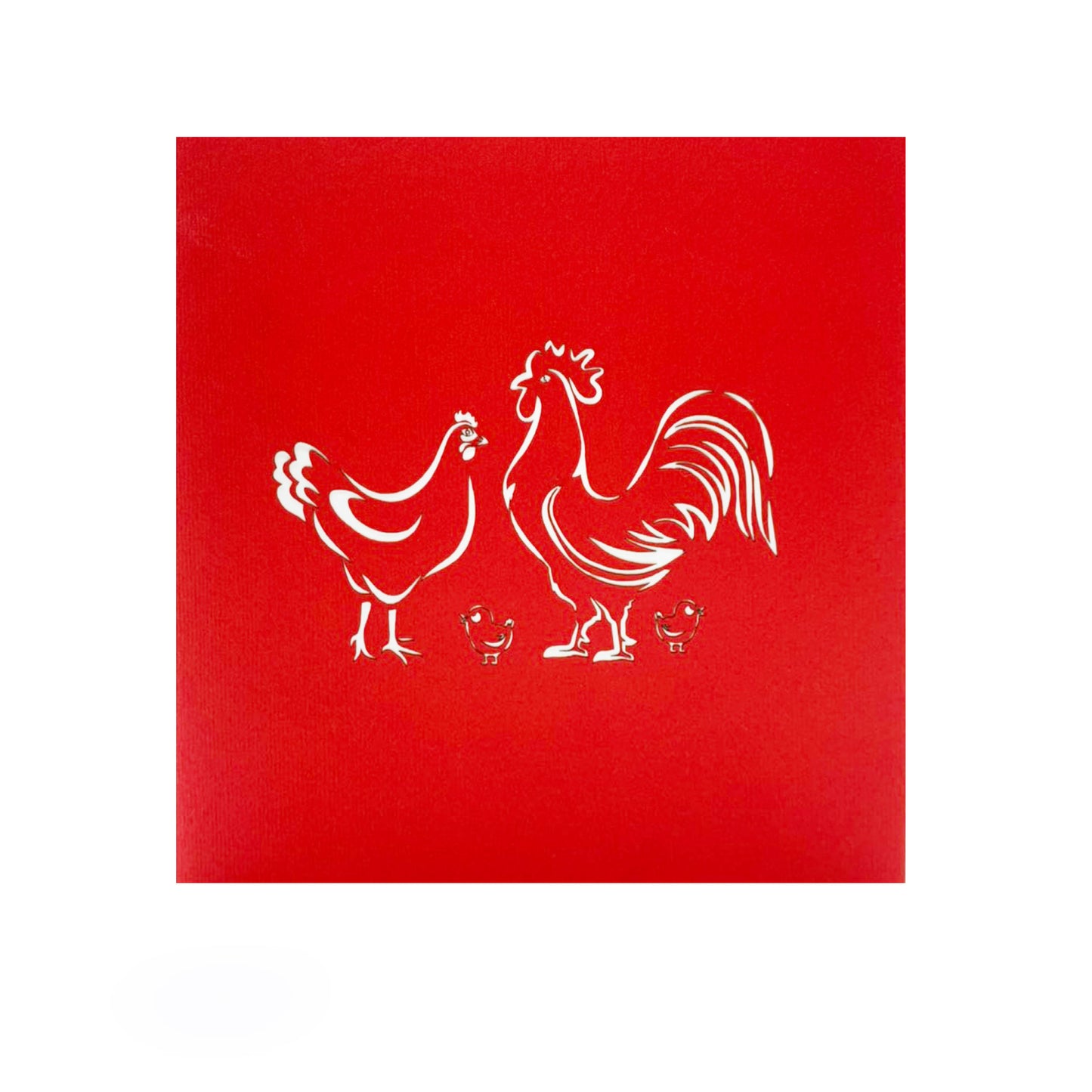 Rooster Pop Up Card