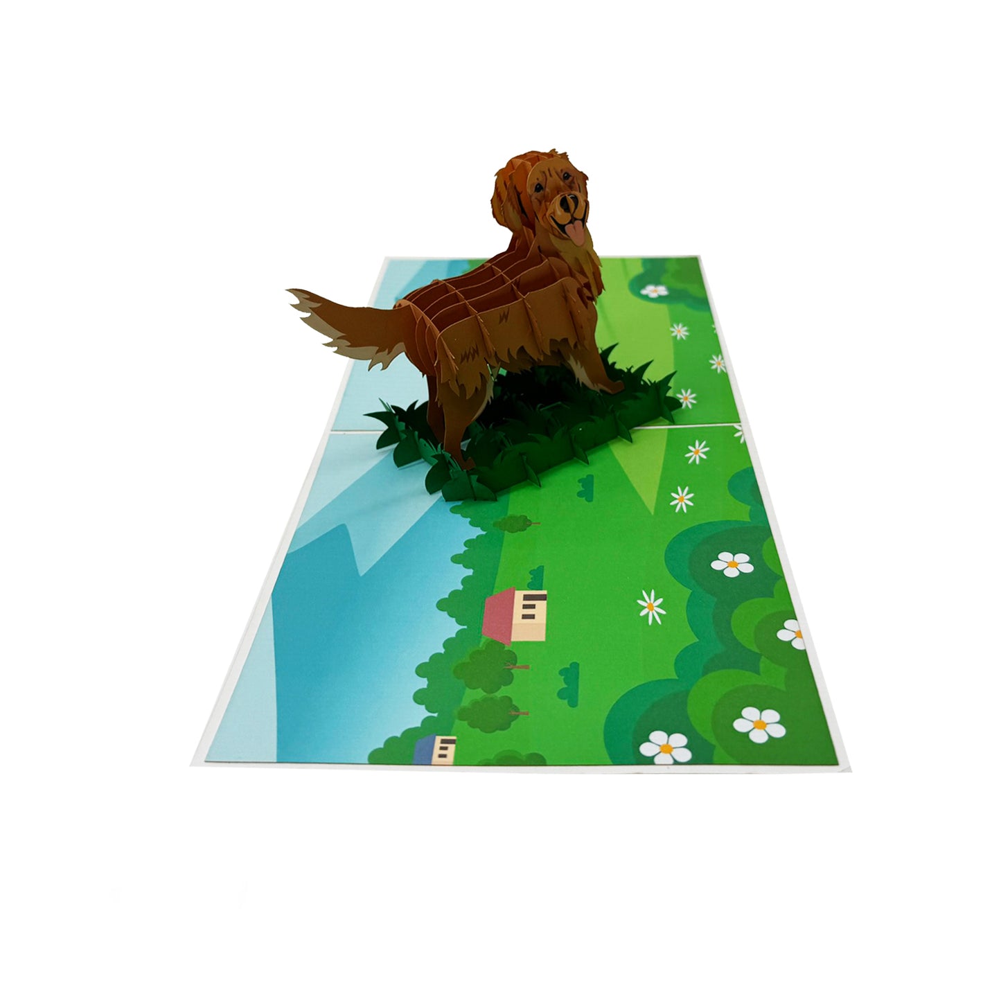 Golden Retriever Pop Up Card