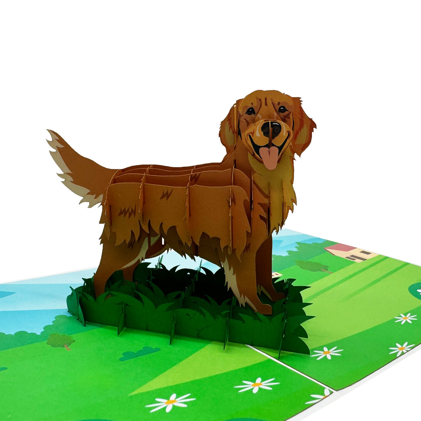 Golden Retriever Pop Up Card