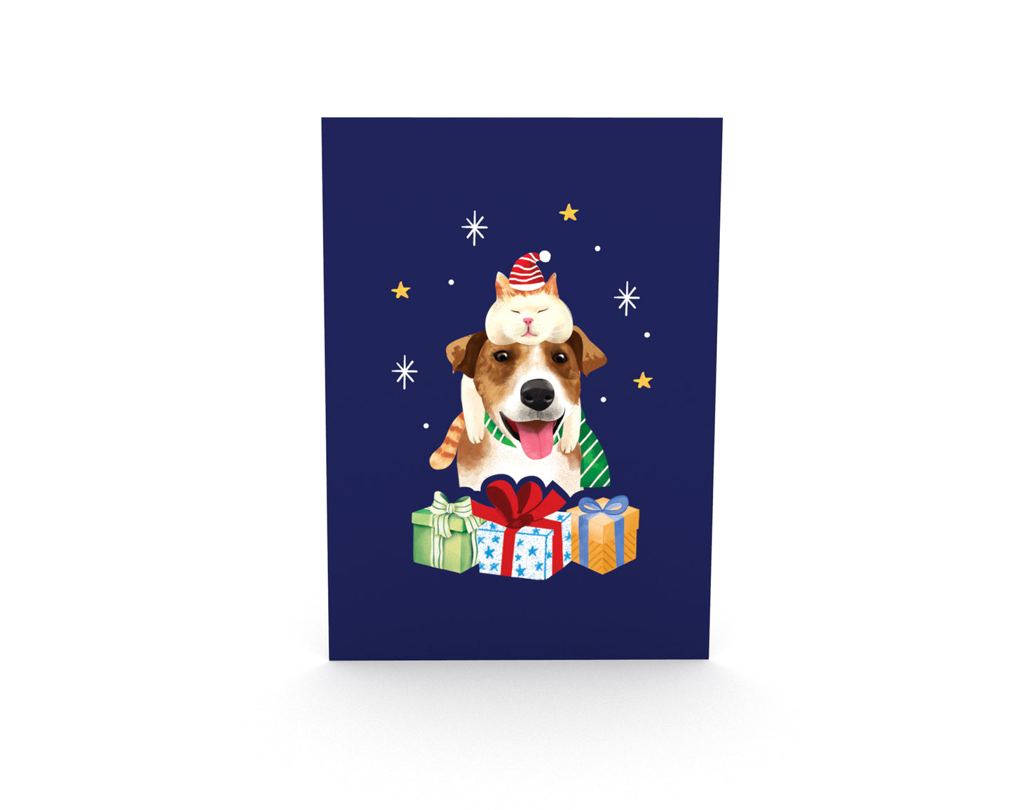 Christmas Dog & Cat Pop Up Cards