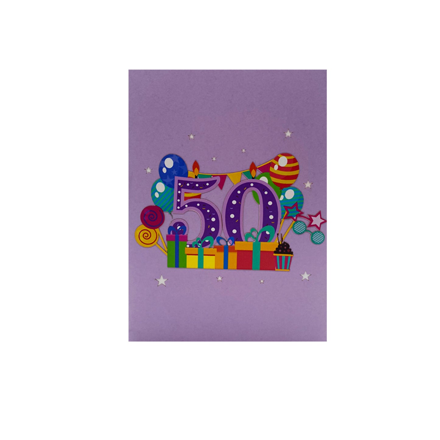 Happy Birthday Age Number Pop Up Card