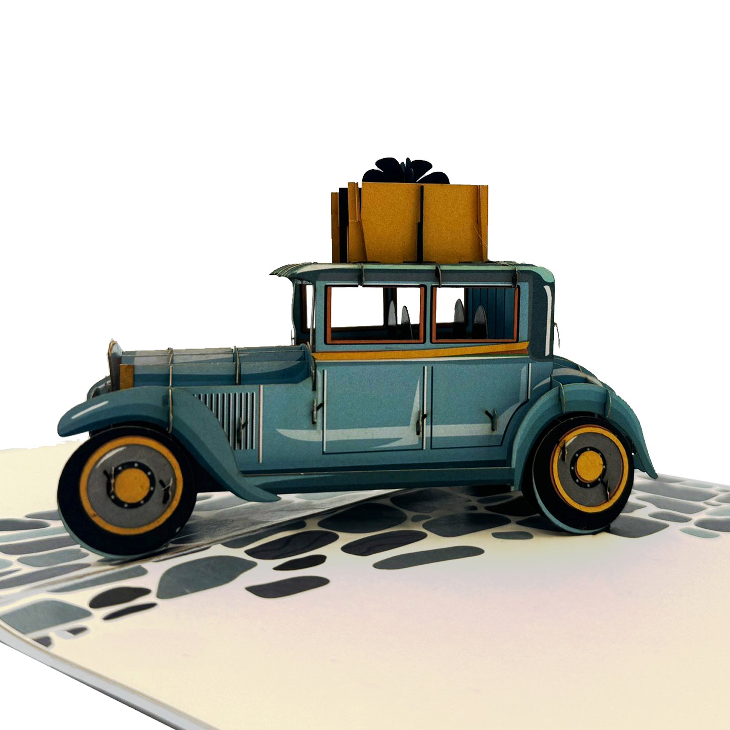 Birthday Vintage Car Pop Up Card