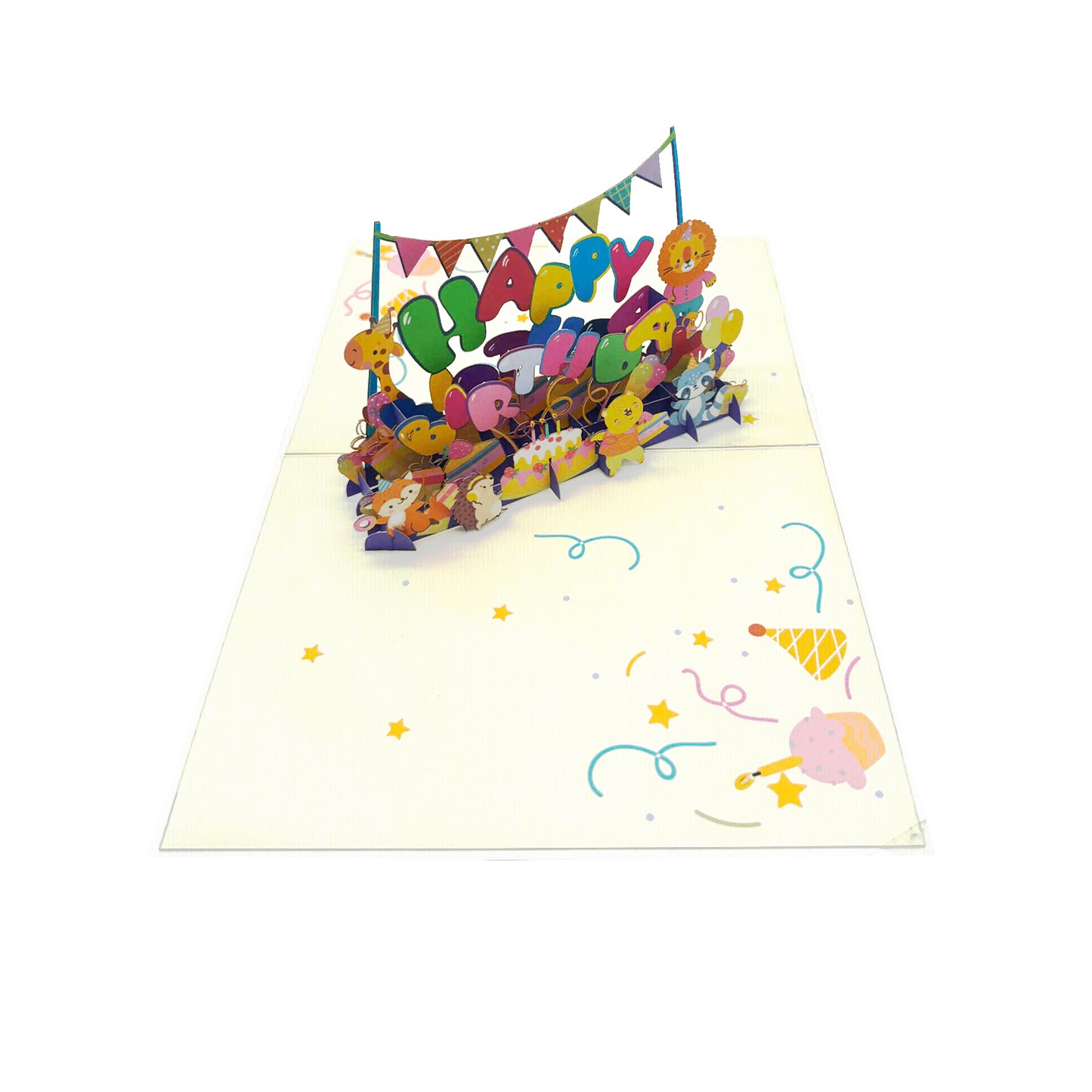 Happy Birthday Animals Pop Up Card