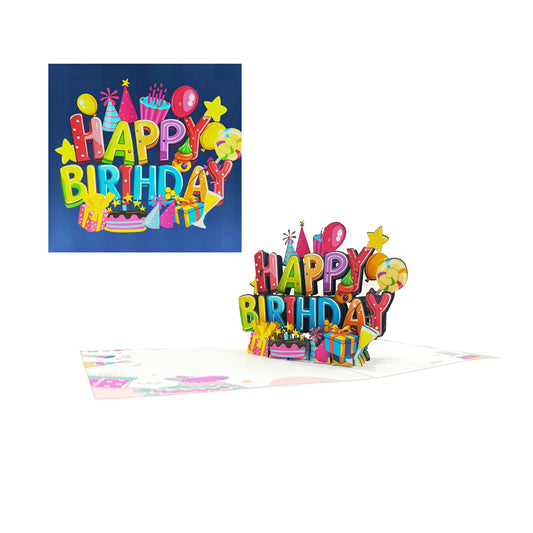 Birthday 3D Pop Up Greeting Card