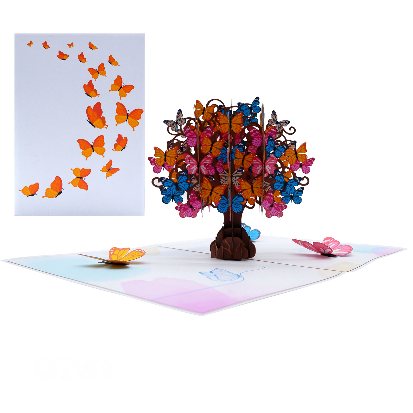 Butterflies Tree Pop Up Card