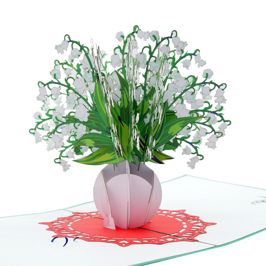 Lily Of The Vally  Pop Up Card