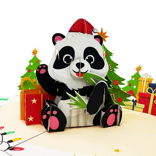 Christmas Panda Tree Pop Up Cards