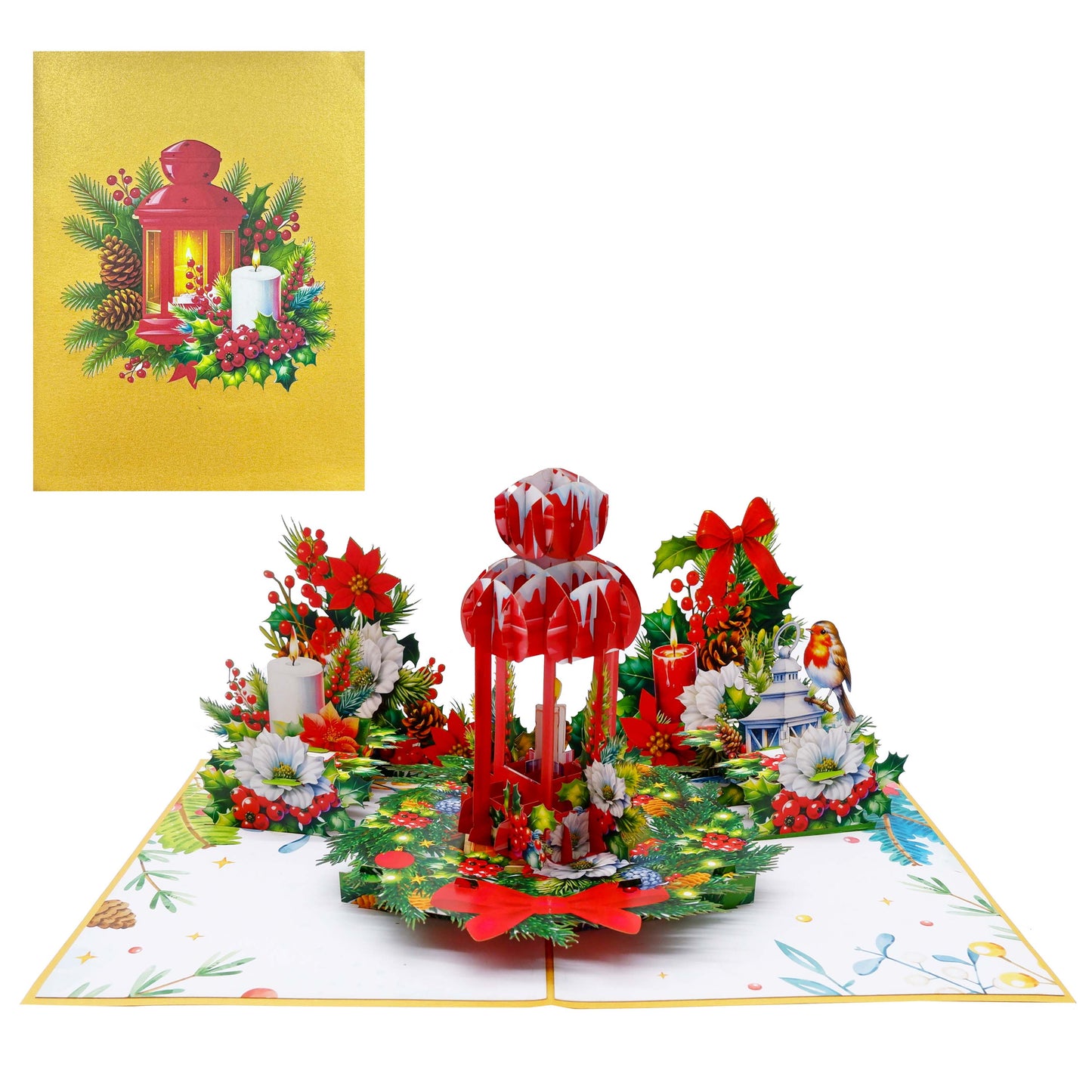 Lantern Christmas Pop-Up Card
