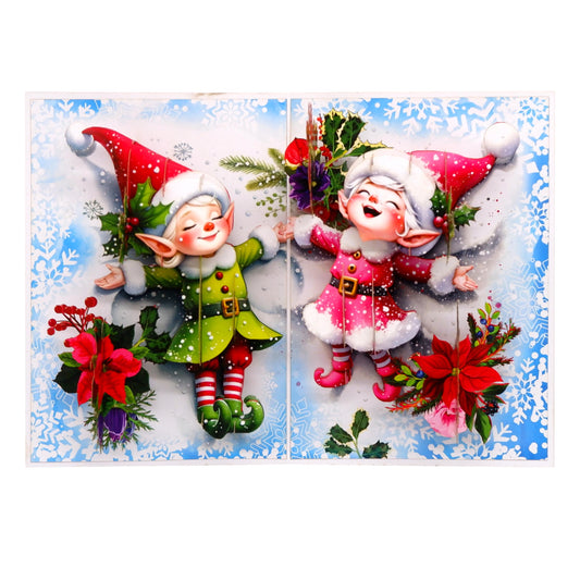 Xmas Elves Pop-Up Card