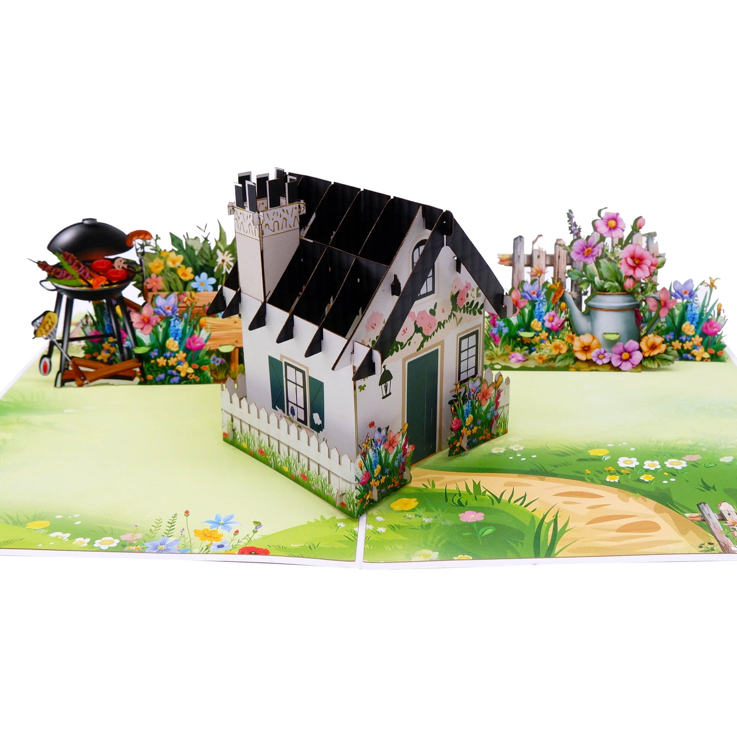 Garden House Pop-Up Card