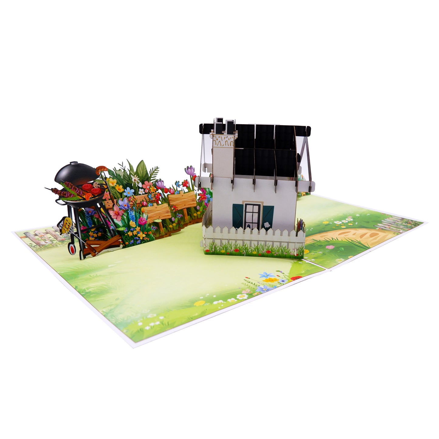 Garden House Pop-Up Card