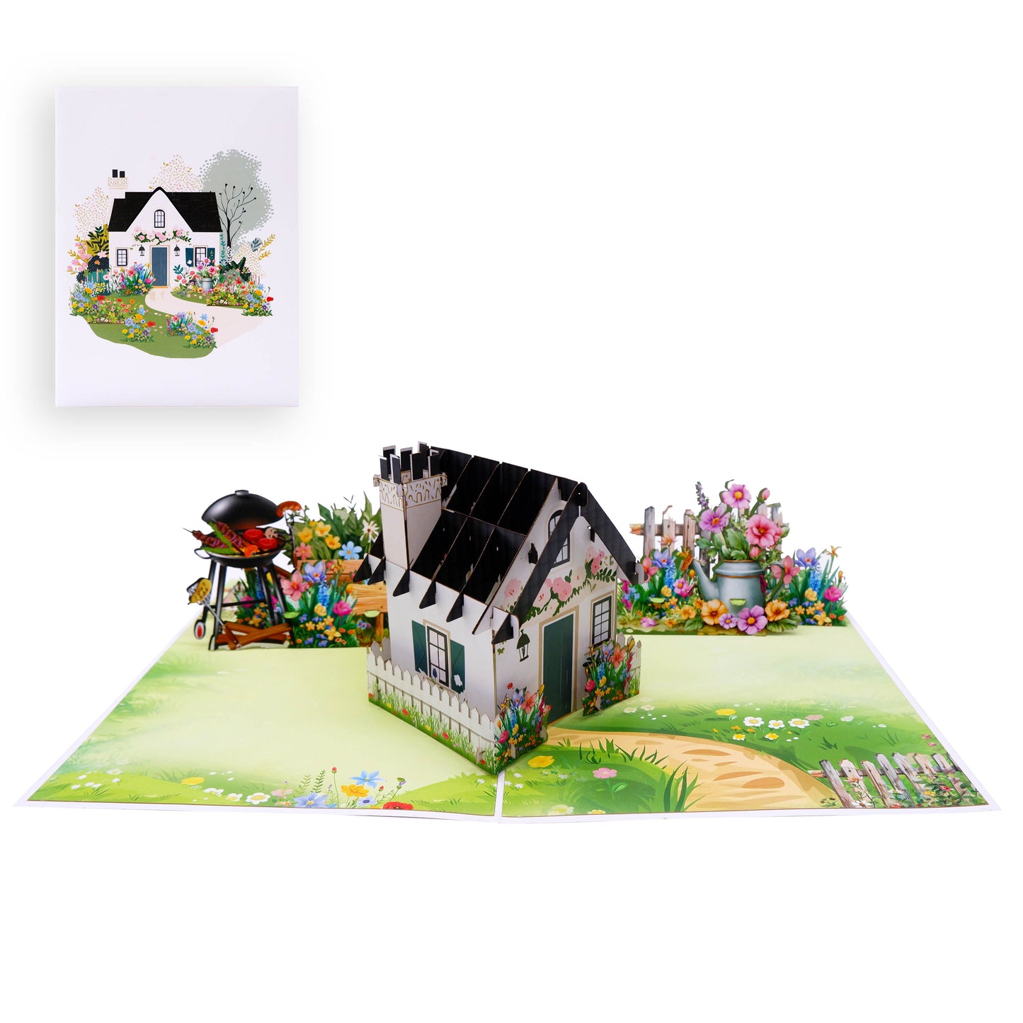 Garden House Pop-Up Card
