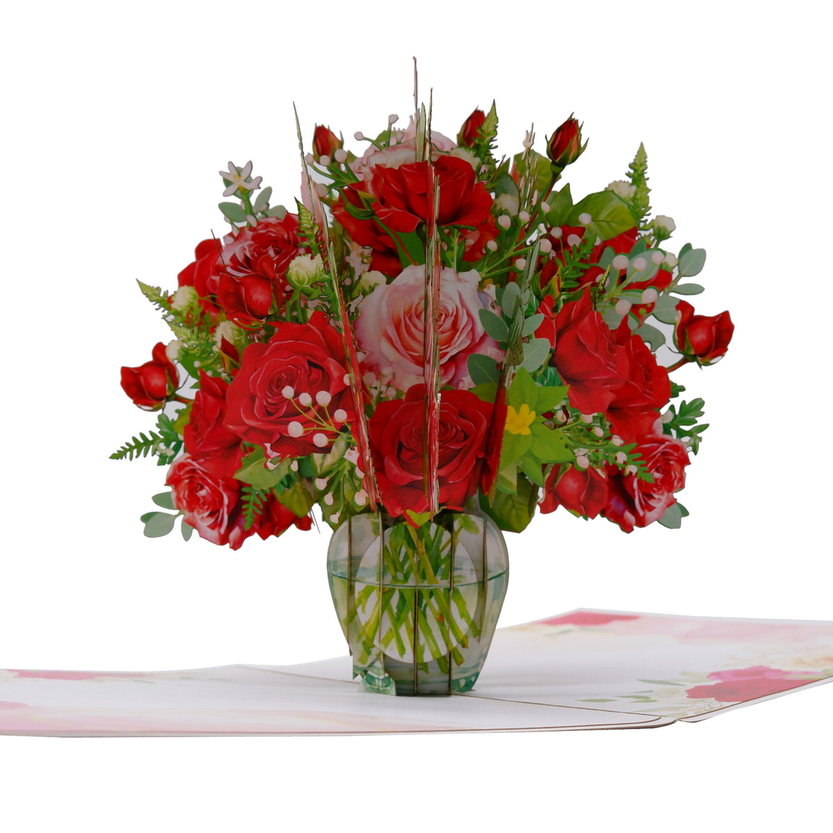 Red Rose Pop Up Card