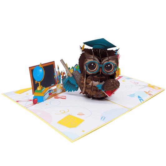 Owl Graduation Pop Up Card