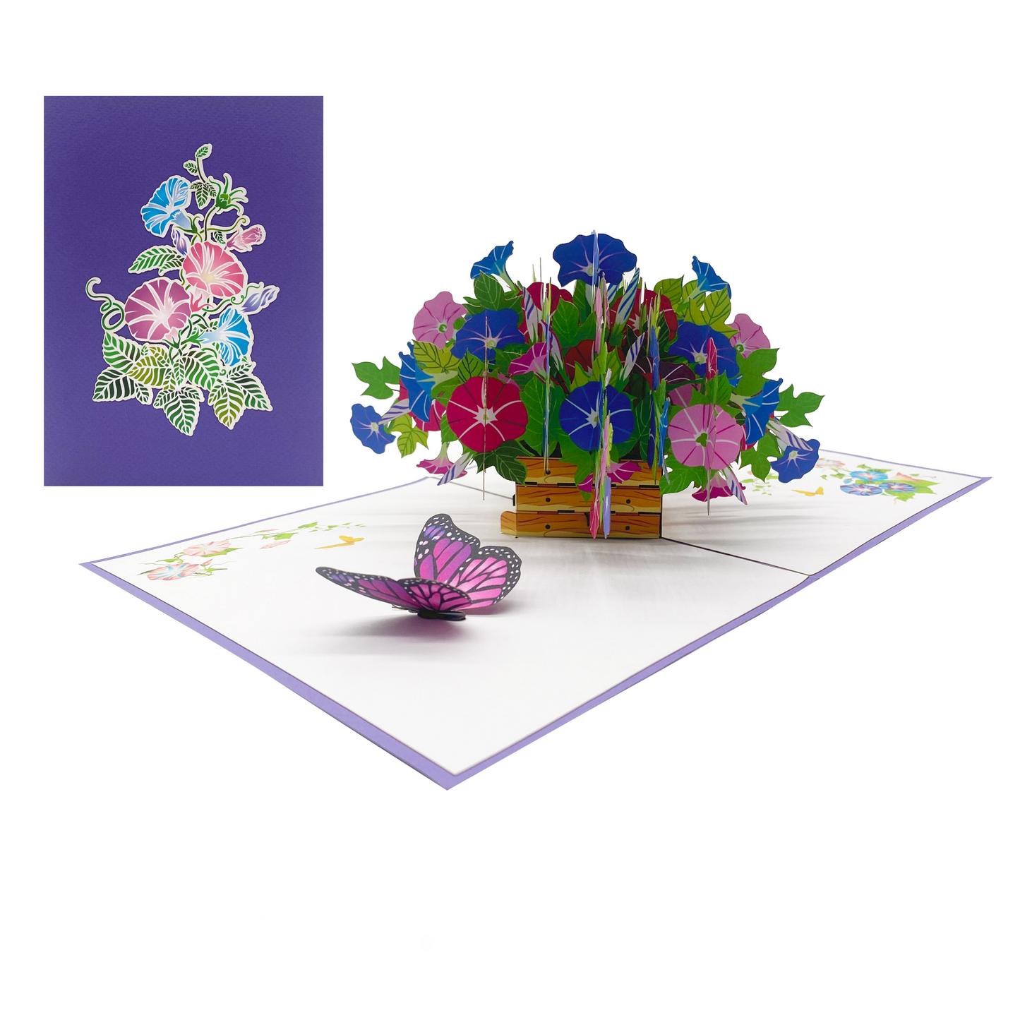 Petunia Flowers  Pop Up Cards