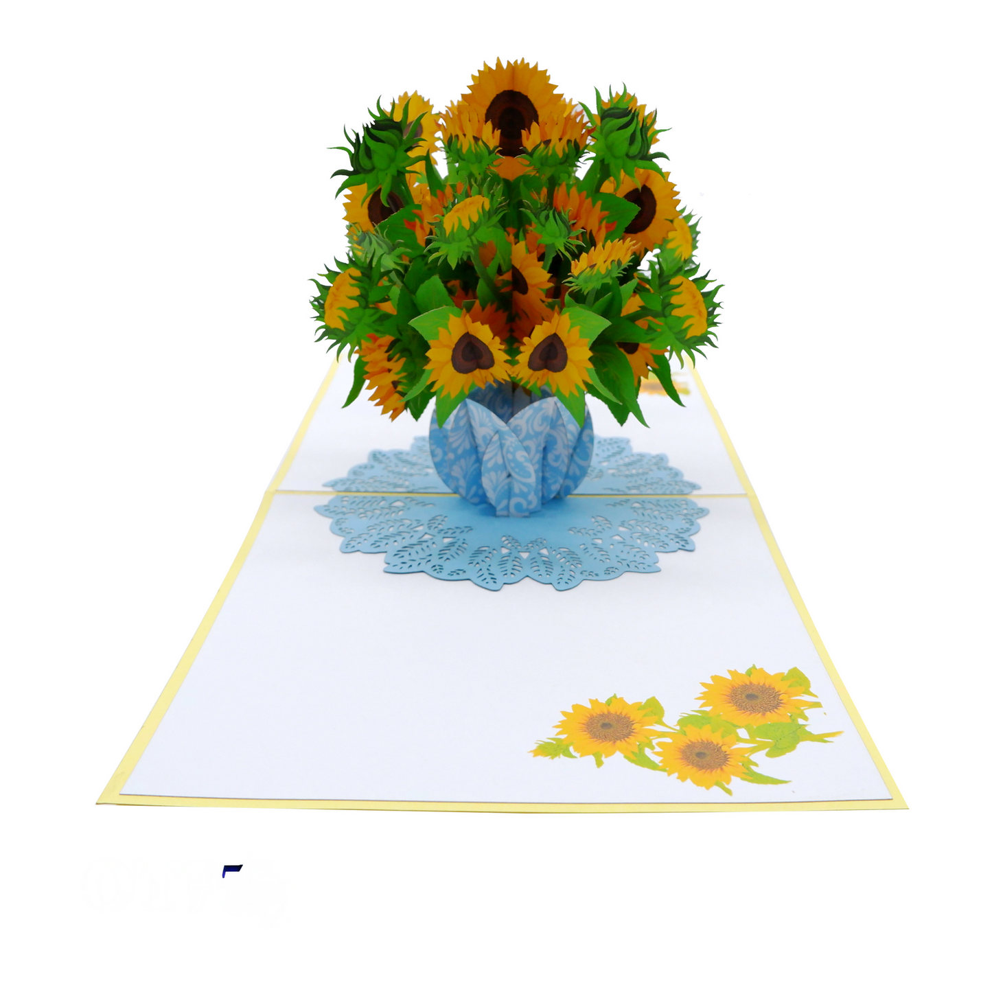 Sunflowers vase Pop Up Cards