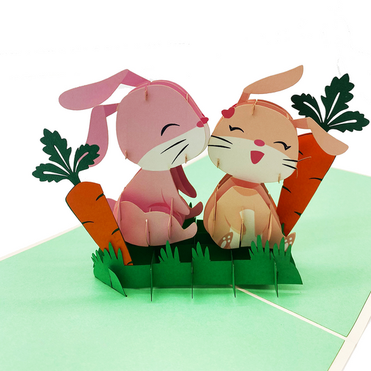 Cute Bunny Pop Up Card