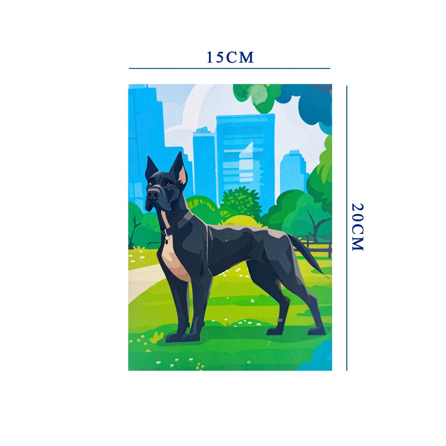 Great Dane  Pop Up Greeting Card