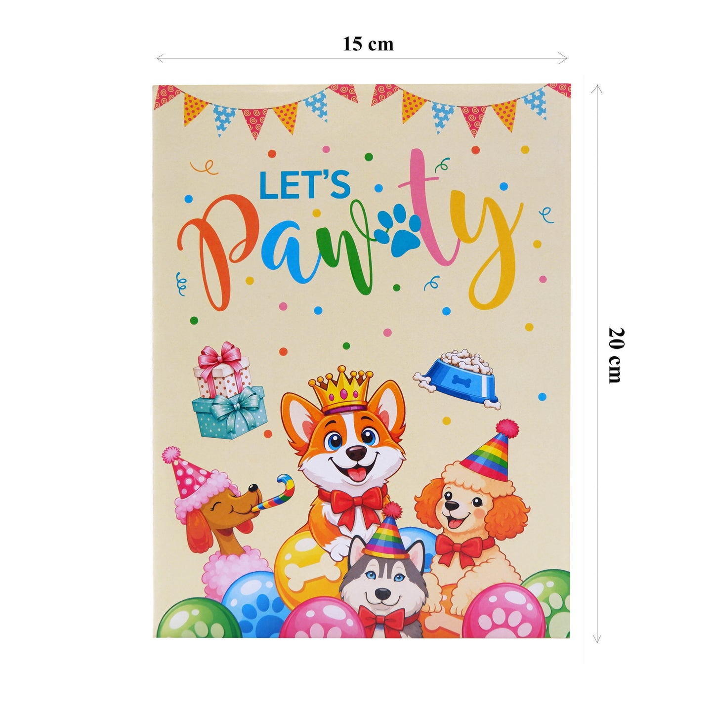 Dog Birthday Party House Pop Up Card