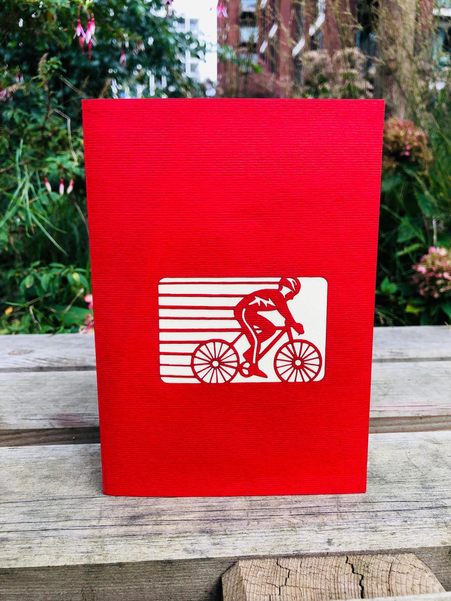 Bike Racing Athletes Pop Up Cards