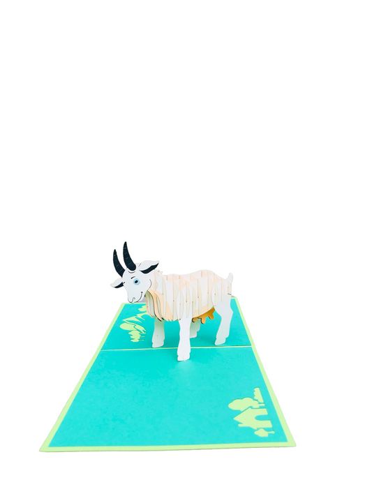 Goat Pop Up Card